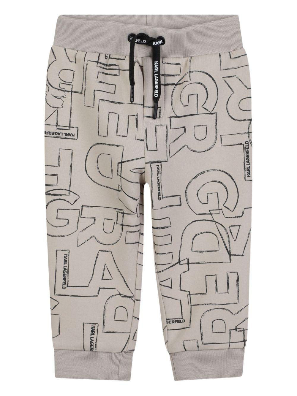 Set di tre pezzi tuta sportiva per neonato Karl Lagerfeld Kids multicolore con stampa grafica - Rubino Kids