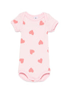 Set di tre tutine per neonata Petit Bateau rosa con design diversi - Rubino Kids