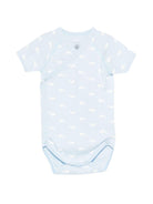 Set di tre tutine per neonato Petit Bateau azzurre con motivo balene - Rubino Kids