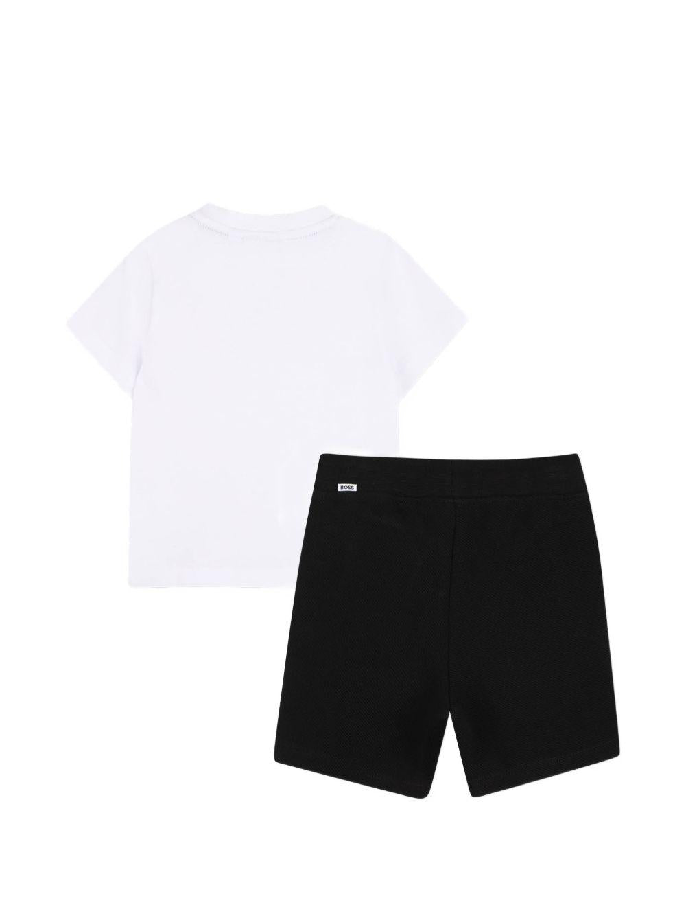 Set due pezzi per neonato Boss Kids multicolore con chiusura con coulisse - Rubino Kids