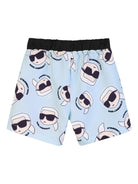 Set due pezzi per neonato Karl Lagerfiel Kids bianco con stampa logo sul davanti - Rubino Kids