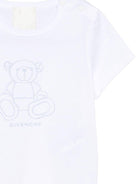 Set giacca, t-shirt e pantaloni per neonato Givenchy Kids azzurro con logo ricamato - Rubino Kids