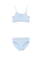 Set intimo per bambina Molo Jinny azzurro con dettaglio ruches - Rubino Kids