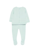 Set maglia con pantaloni per neonata Paz Rodriguez acquamarina con finitura in pizzo - Rubino Kids