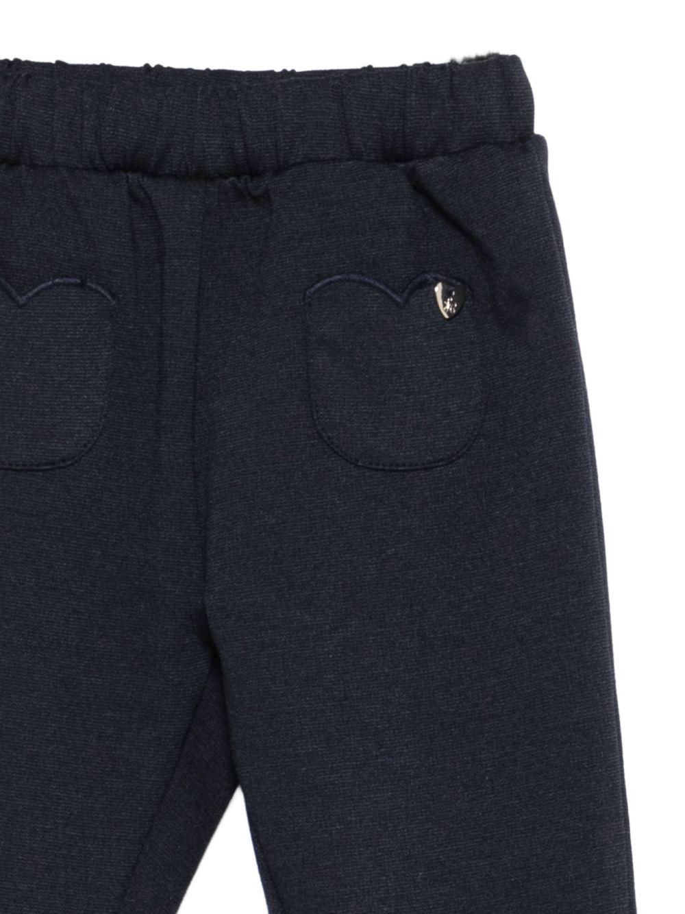 Set maglione e pantaloni per neonata Tartine Et Chocolate blu con bordi smerlati - Rubino Kids