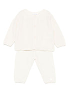 Set maglione e pantaloni per neonatiTartine Et Chocolat bianco con rifiniture a coste - Rubino Kids