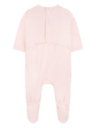 Set per neonata Chloé Kids rosa con logo ricamato - Rubino Kids