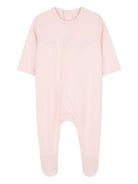Set per neonata Chloé Kids rosa con logo ricamato - Rubino Kids