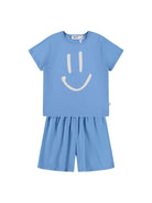 Set pigiama Luvis per bambino Molo azzurra con stampa smile - Rubino Kids