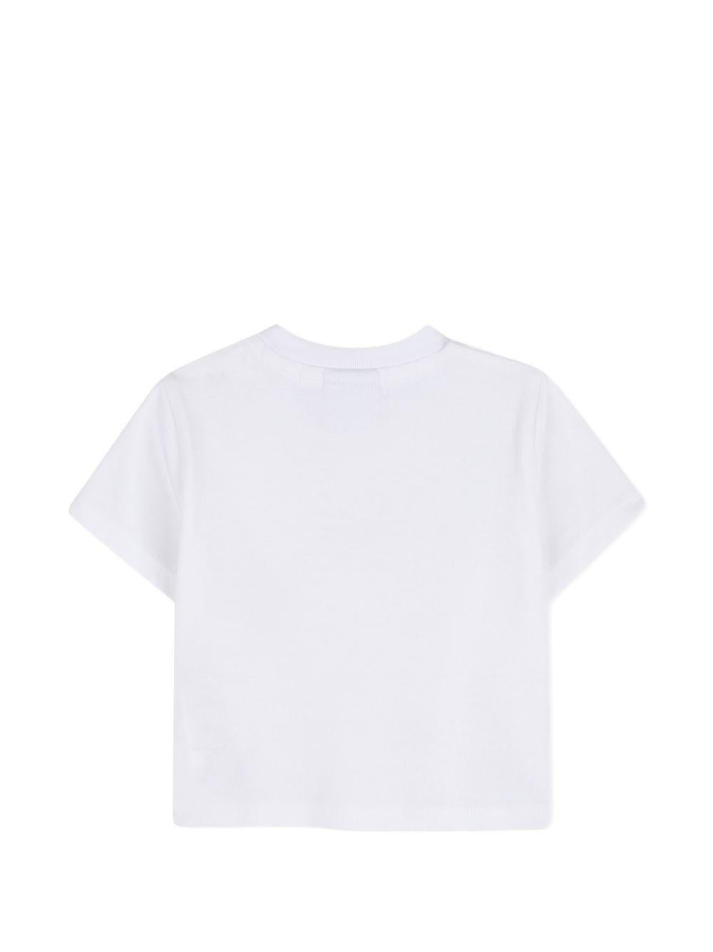 Set t-shirt con shorts per neonato Boss Kids bianco con logo - Rubino Kids