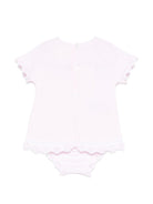 Set t-shirt e culotte per neonata Paz Rodriguez rosa con bordo a smerlo - Rubino Kids