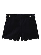 Set t-shirt e shorts per neonata Chloé Kids multicolore con logo ricamato - Rubino Kids