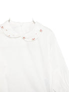 Set t-shirt e shorts per neonata La Stupenderia verde con colletto con dettagli ricamati - Rubino Kids