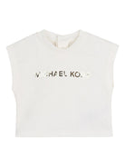 Set t-shirt, giacca e gonna per neonata Michael Kors Kids beige con design svasato - Rubino Kids