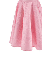 Set top e gonna per bambina Monnalisa rosa con applicazione fiore - Rubino Kids