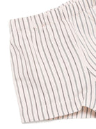 Set top e shorts a righe per neonata Il Gufo rosa con vita elasticizzata - Rubino Kids