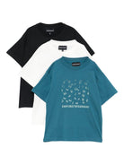 Set tre pezzi per bambino Emporio Armani Kids multicolor con fantasie diverse - Rubino Kids