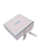 Set tre pezzi per neonata Fendi Kids rosa con logo Fendi sul davanti - Rubino Kids