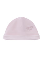 Set tre pezzi per neonata Fendi Kids rosa con logo Fendi sul davanti - Rubino Kids