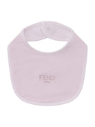 Set tre pezzi per neonata Fendi Kids rosa con logo Fendi sul davanti - Rubino Kids