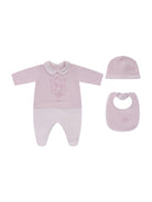 Set tre pezzi per neonata Fendi Kids rosa con stampa Cavallino Fendi - Rubino Kids