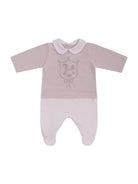 Set tre pezzi per neonati Fendi Kids beige con stampa Cavallino Fendi - Rubino Kids