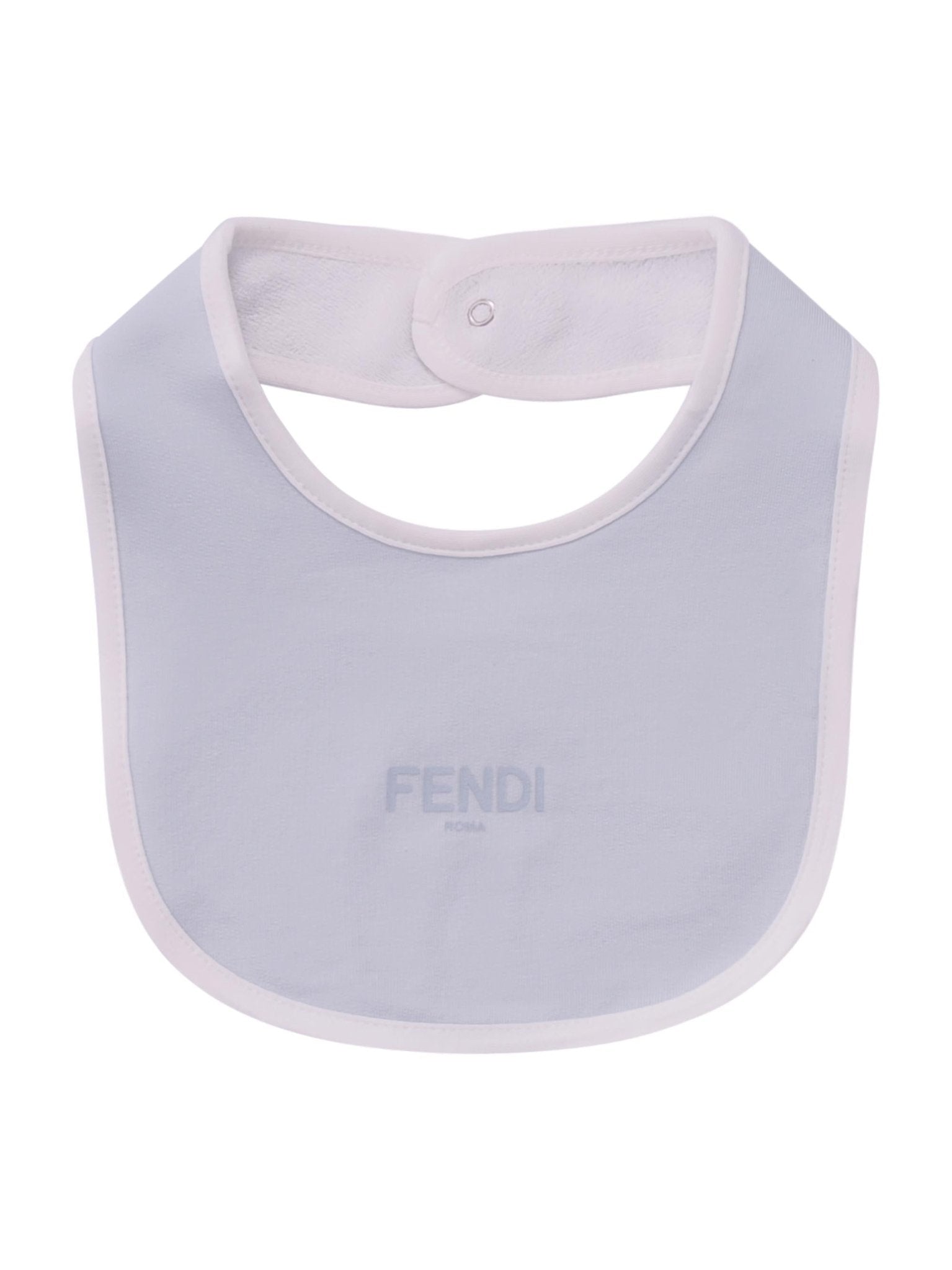 Set tre pezzi per neonato Fendi Kids azzurro con stampa Cavallino Fendi - Rubino Kids