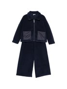 Set tuta sportiva per bambina Il Gufo blu in pile - Rubino Kids