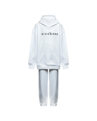 Set tuta sportiva per bambino John Richmond Junior bianco con logo ricamato - Rubino Kids
