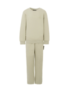 Set tuta sportiva per bambino John Richmond Junior nero con logo ricamato - Rubino Kids