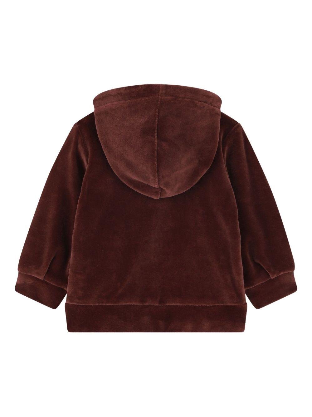 Set tuta sportiva per neonata Chloé Kids rosso con logo ricamato - Rubino Kids