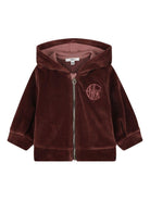 Set tuta sportiva per neonata Chloé Kids rosso con logo ricamato - Rubino Kids