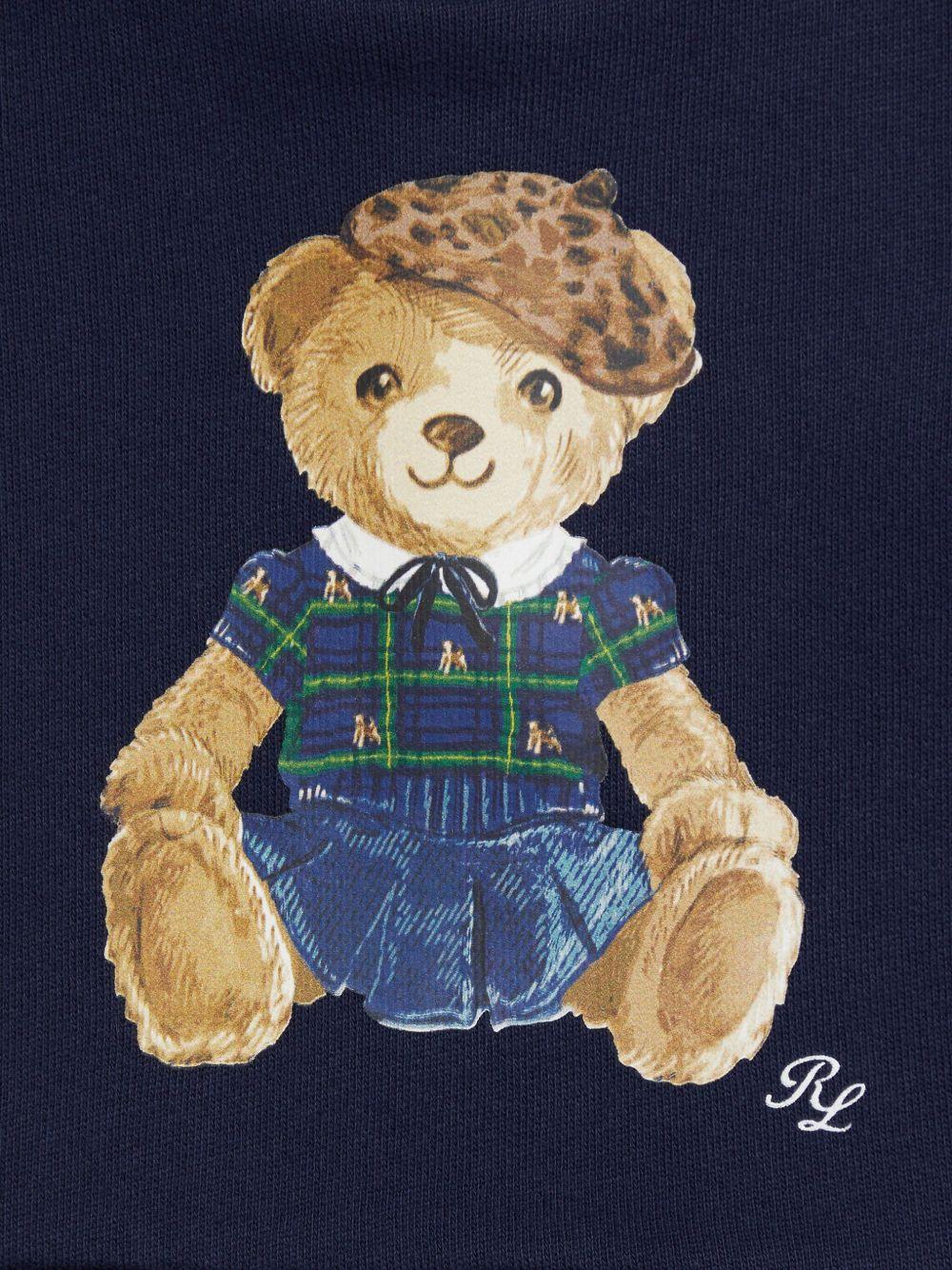Set tuta sportiva per neonata Polo Ralph Lauren Kids blu con stampa Teddy Bear - Rubino Kids