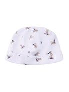 Set tutina bavaglino e cappellino per neonato Polo Ralph Lauren Kids bianco con stampa Teddy Bear - Rubino Kids