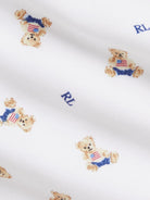Set tutina bavaglino e cappellino per neonato Polo Ralph Lauren Kids bianco con stampa Teddy Bear - Rubino Kids