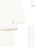 Set tutina berretto e coperta per neonati Paz Rodrìguez bianchi con bottoni - Rubino Kids