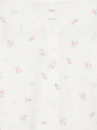 Set tutina cappello e doudou per neonata Petit Bateau bianco con stampa floreale - Rubino Kids