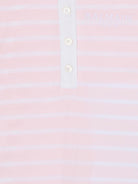 Set tutina e bavaglino per neonata Balmain Kids rosa con motivo a righe - Rubino Kids