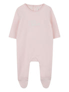 Set tutina e coperta per neonata Chloé Kids rosa con logo ricamato - Rubino Kids