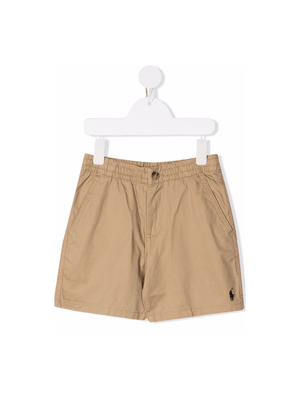 Shorts cargo per bambino Ralph Lauren Kids beige con tasce posteriori