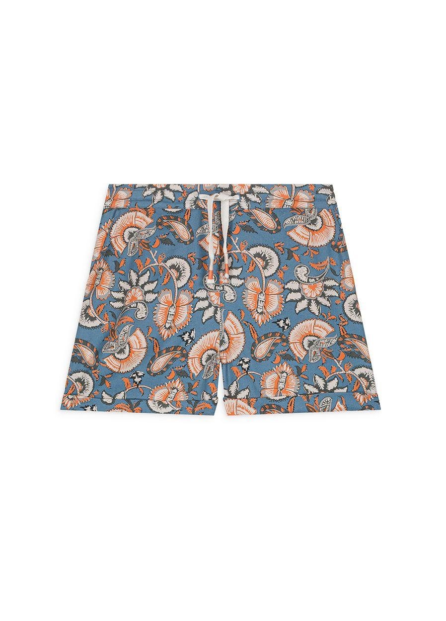 Shorts con fantasie per bambino Louise Misha Kids blu con tasche laterali - Rubino Kids