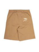 Shorts con ricamo per bambino Golden Goose Kids marrone con tasca posteriore sagomata - Rubino Kids