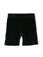Shorts con ruches per neonato La Stupenderia verde con dettaglio con pince - Rubino Kids