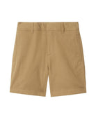 Shorts con spacchi frontali per bambino Burberry Kids beige con due tasche laterali a filetto - Rubino Kids