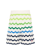 Shorts da bambino Casablanca Kids avorio con motivo a onde - Rubino Kids