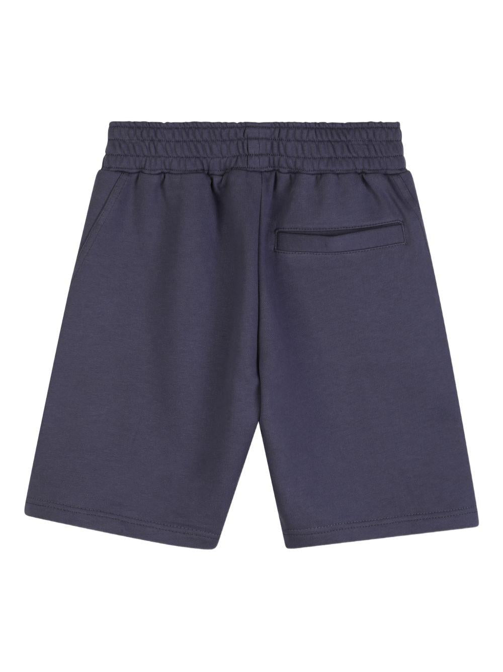Shorts da bambino Givenchy Kids grigio scuro con cuciture laterali - Rubino Kids