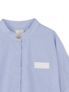 Shorts e camicia per bambina Givenchy Kids azzurro con motivo a righe - Rubino Kids