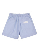 Shorts e camicia per bambina Givenchy Kids azzurro con motivo a righe - Rubino Kids