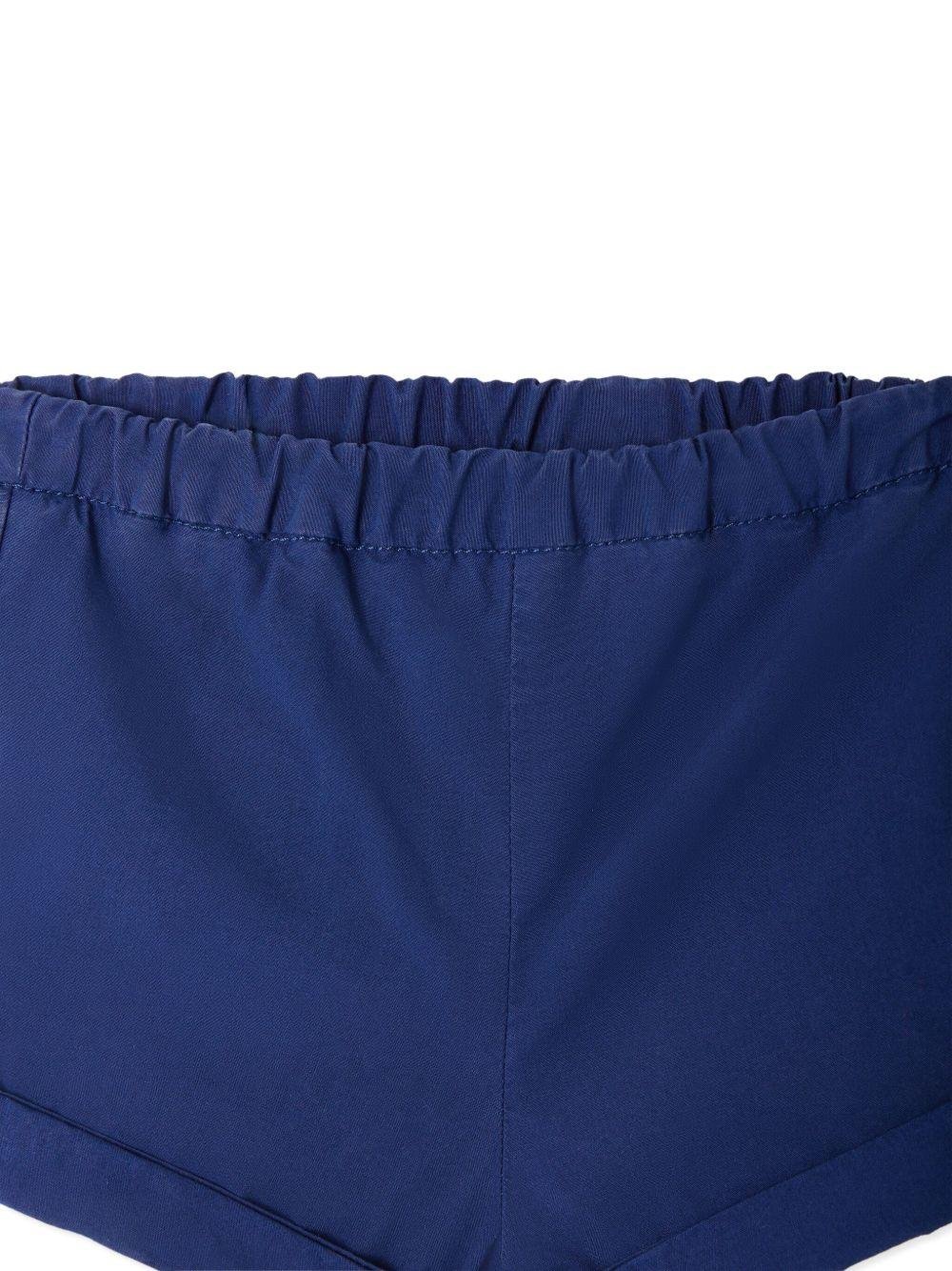 Shorts Ecady per neonata Bonpoint blu con tasca posteriore sagomata - Rubino Kids