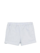 Shorts Ecady per neonato Bonpoint azzurro con toppa con logo - Rubino Kids
